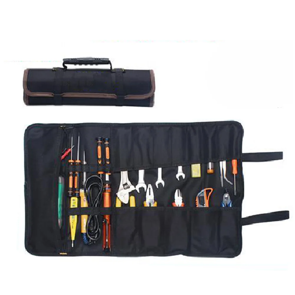 Multifunction Roller Tool Bags Oxford Canvas Practical Handbags Chisel Electrician Carrying Toolkit Instrument Package Case
Multifunction Roller Tool Bags Oxford Canvas Practical Handbags Chisel Electrician Carrying Toolkit Instrument Package Case