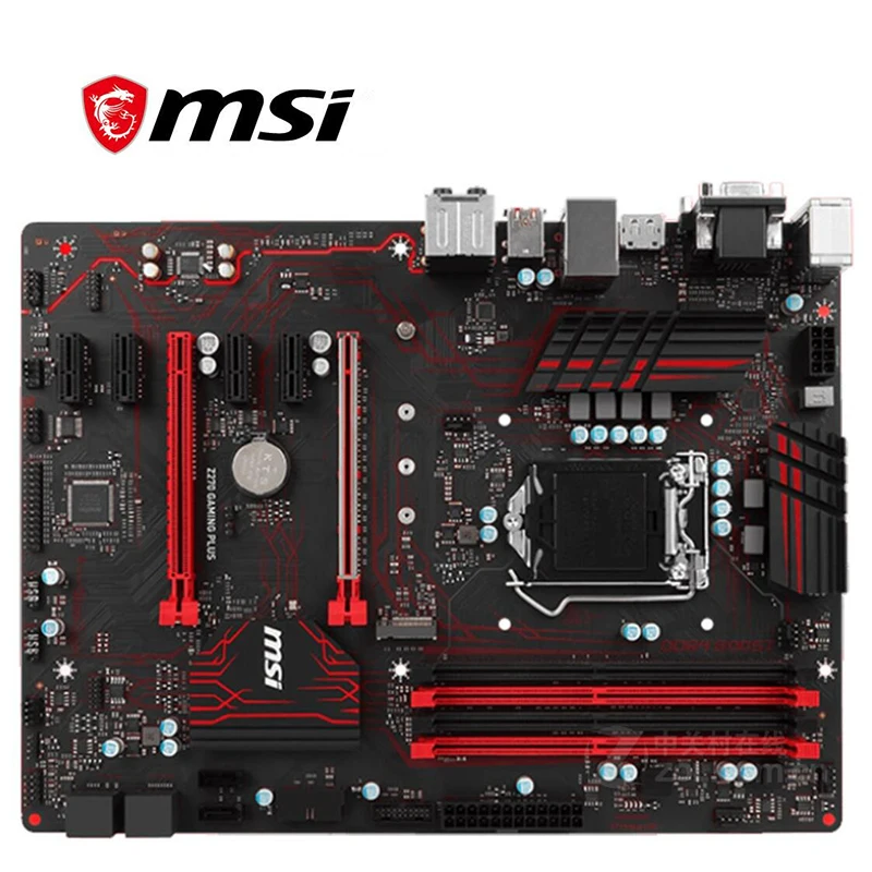 Материнская плата MSI Z270 GAMING PLUS LGA 1151 DDR4 для Intel Z27 б/у материнская настольного ПК SATA