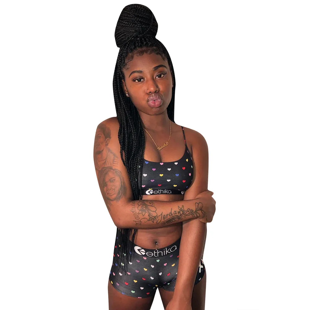 Wholesale Swimsuit suit joggers women two piece outfits vest crop tops + high waisted skinny shorts sexy matching set 
Wholesale Swimsuit suit joggers women two piece outfits vest crop tops + high waisted skinny shorts sexy matching set