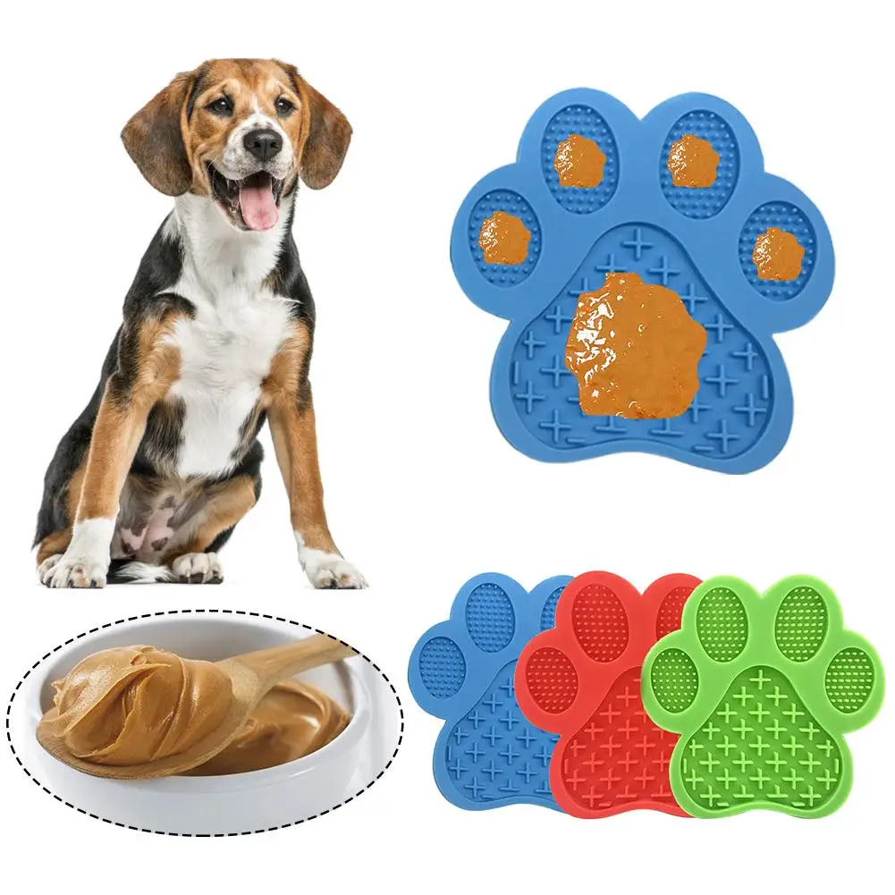 

Silicone Dog Feeding Licking Pad Pet Bathing Distraction Pads Slow Feeder Lick Mat With Strong Suction For Dog Bathing Grooming