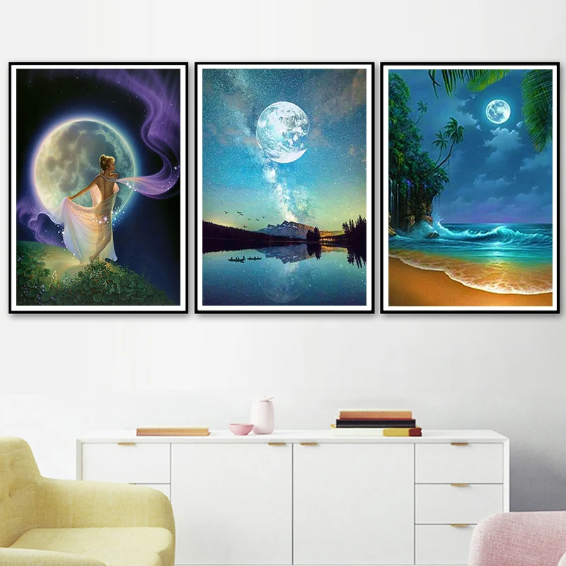 5D Diy Diamond Painting Home Room Moon Enjoy Time Cross Stitch Full Drill Scenery Embroidery Cute Handmade Wall Decor Gift
5D Diy Diamond Painting Home Room Moon Enjoy Time Cross Stitch Full Drill Scenery Embroidery Cute Handmade Wall Decor Gift