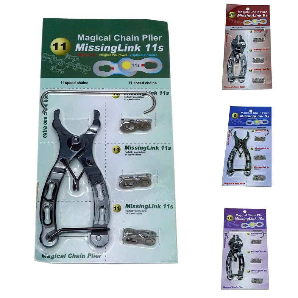 Bike Bicycle Chain Link Plier Clamp Repair Removal Tool Kit With Magic-Clasps Steel 2-in-1 Chain Link Pliers With Handle Tools
Bike Bicycle Chain Link Plier Clamp Repair Removal Tool Kit With Magic-Clasps Steel 2-in-1 Chain Link Pliers With Handle Tools