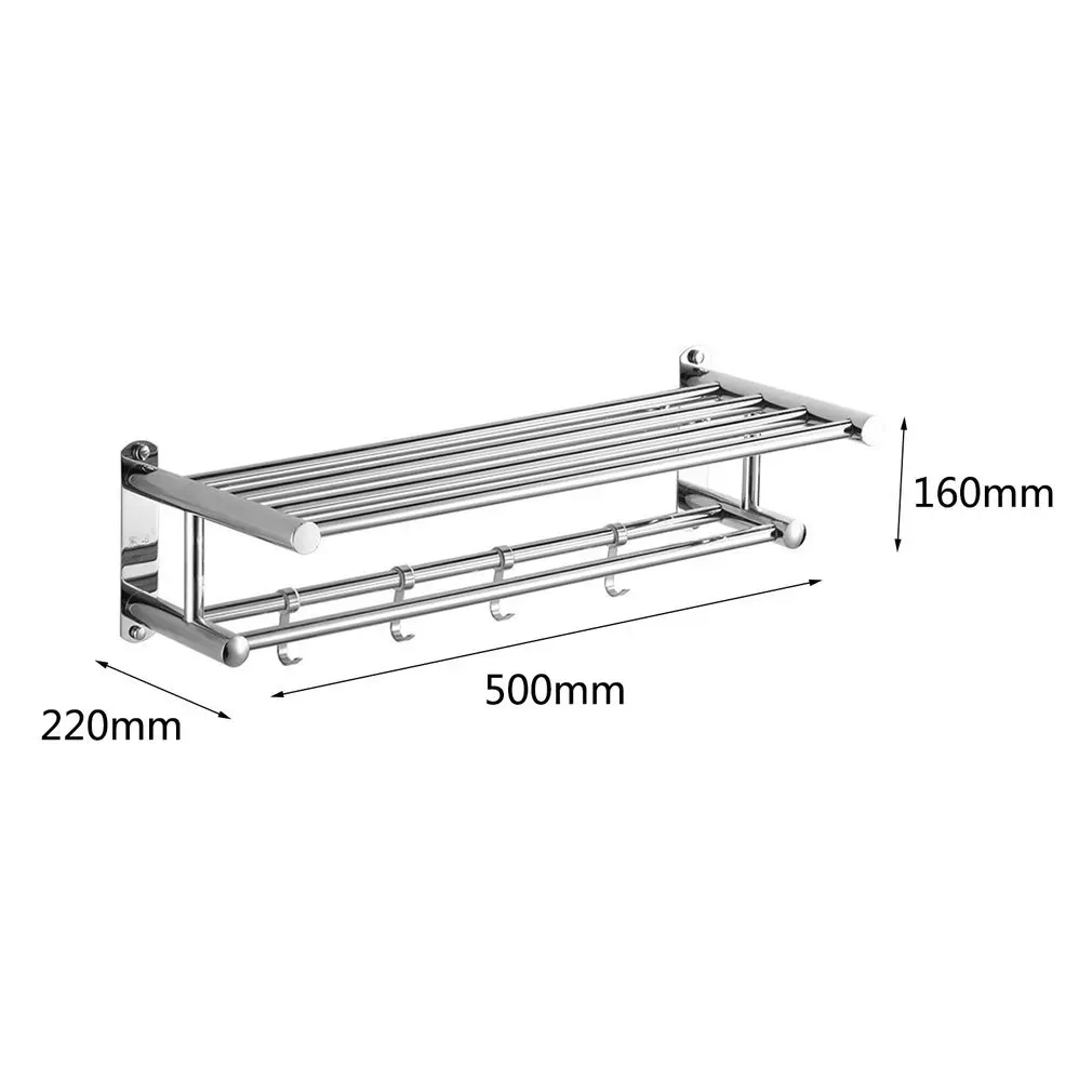 Bathroom Towel Holder Bathroom Organizer Stainless Steel Wall-mounted Towel Rack Home Hotel Wall Shelf Hardware Accessory
Bathroom Towel Holder Bathroom Organizer Stainless Steel Wall-mounted Towel Rack Home Hotel Wall Shelf Hardware Accessory