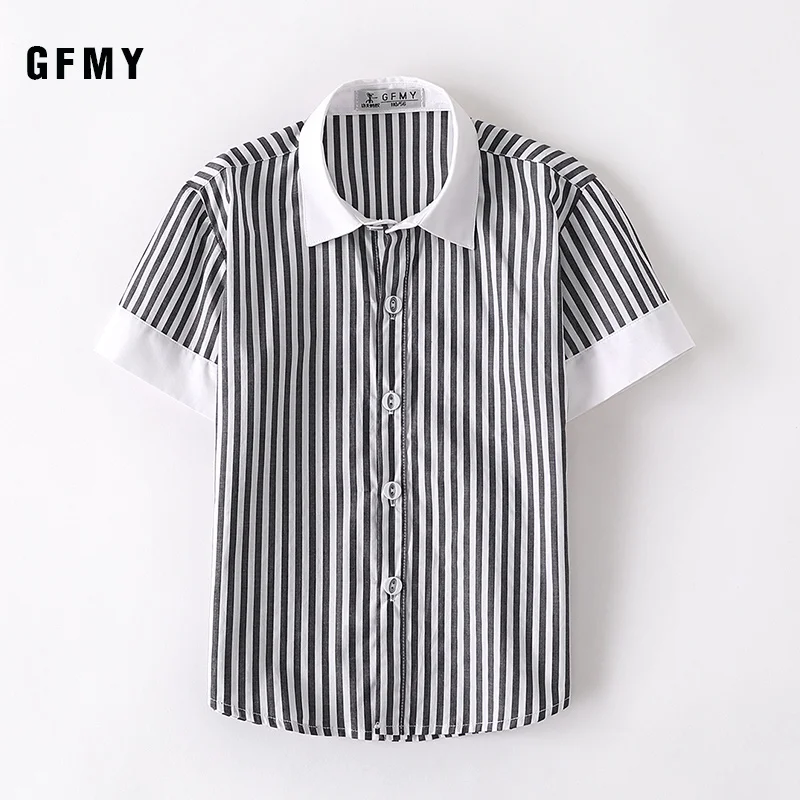 GFMY Boys' shirt summer new stripe Lapel short sleeve children's shirt pure cotton - Fashion stripe shorts plaid shirt
GFMY Boys' shirt summer new stripe Lapel short sleeve children's shirt pure cotton - Fashion stripe shorts plaid shirt