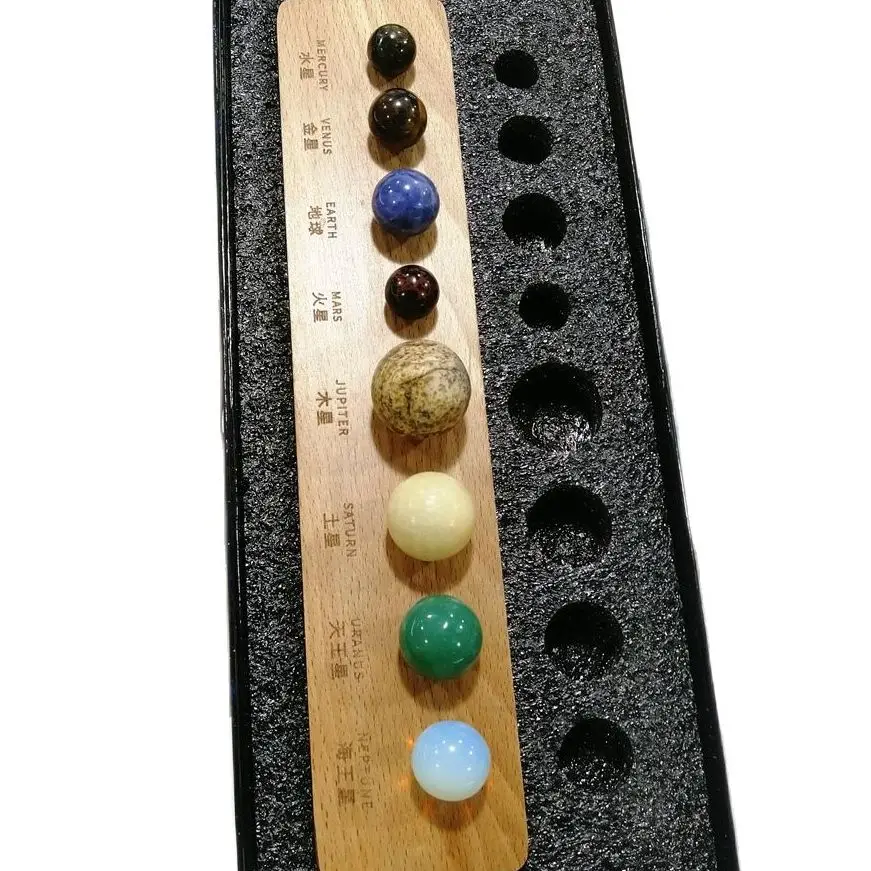 Sunligoo Solar System 8 Planets Crystal Sphere Ball Collective Figurines Handmade Natural Stone Wooden Stand Planets Home Decor
Sunligoo Solar System 8 Planets Crystal Sphere Ball Collective Figurines Handmade Natural Stone Wooden Stand Planets Home Decor