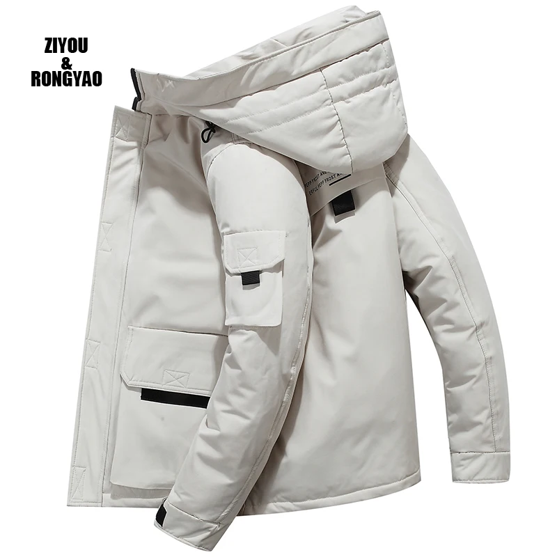 2020 Down jacket men's short hooded hot style handsome work clothes winter coat popular logo couples coat jackets
2020 Down jacket men's short hooded hot style handsome work clothes winter coat popular logo couples coat jackets