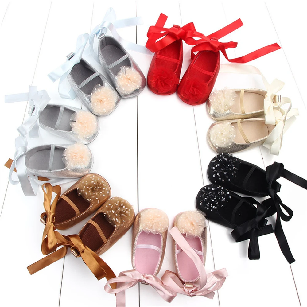 Cute Spring Summer Autumn PU Flats Infant Baby Non-slip Shoes with Flower Ribbon Toddler Girl First Walkers for Kids 0-12 Months
Cute Spring Summer Autumn PU Flats Infant Baby Non-slip Shoes with Flower Ribbon Toddler Girl First Walkers for Kids 0-12 Months