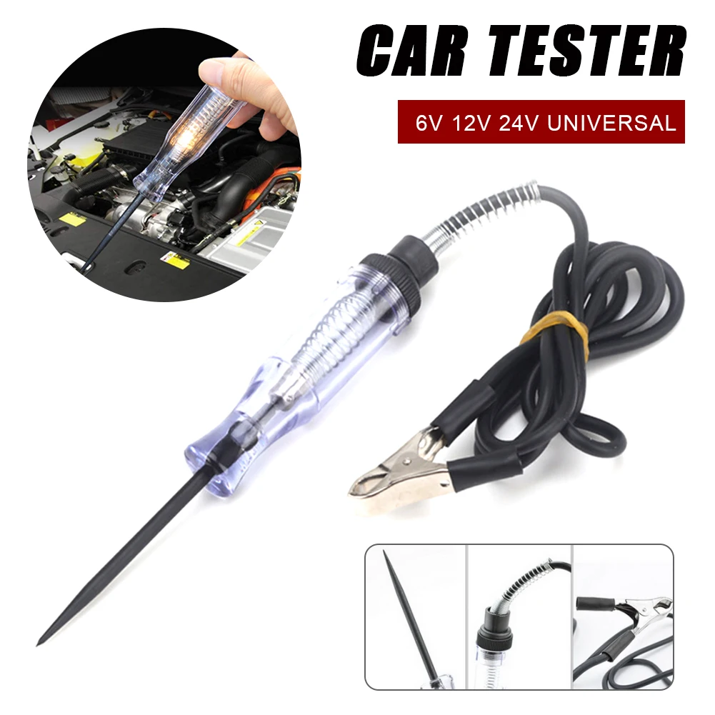 6V-24V DC Probe Light System Test Lamp Auto Car Light Circuit Tester Voltage Test Pen Detector
6V-24V DC Probe Light System Test Lamp Auto Car Light Circuit Tester Voltage Test Pen Detector