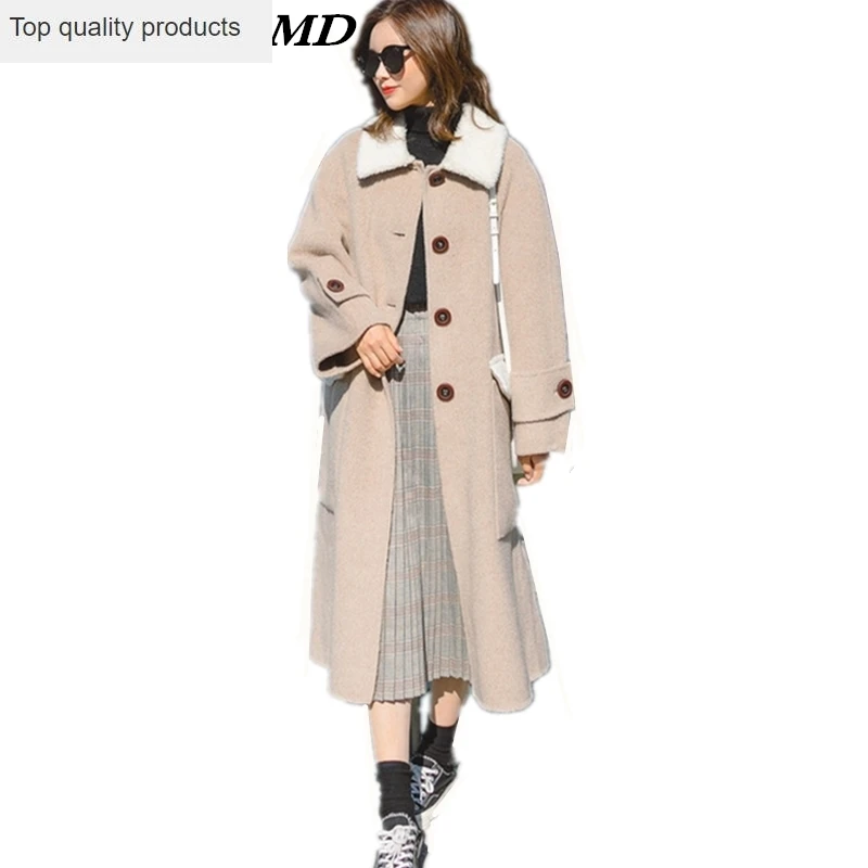 New Autumn 2023 Winter Women Woolen Coat Warm Thicken Rabbit Fur Collar Large Size Long Coats Fashion Solid Wool Jacket CW193
New Autumn 2023 Winter Women Woolen Coat Warm Thicken Rabbit Fur Collar Large Size Long Coats Fashion Solid Wool Jacket CW193