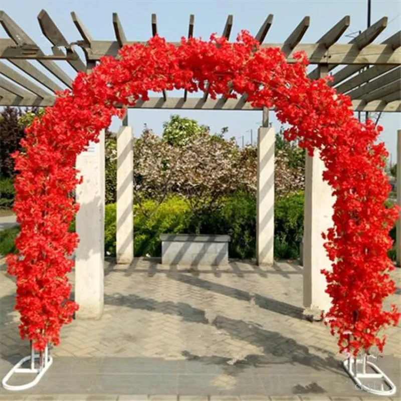 Upscale Wedding Centerpieces Metal Wedding Arch Door Hanging Garland Flower Stands with Cherry blossoms For Wedding Party Decor
Upscale Wedding Centerpieces Metal Wedding Arch Door Hanging Garland Flower Stands with Cherry blossoms For Wedding Party Decor
