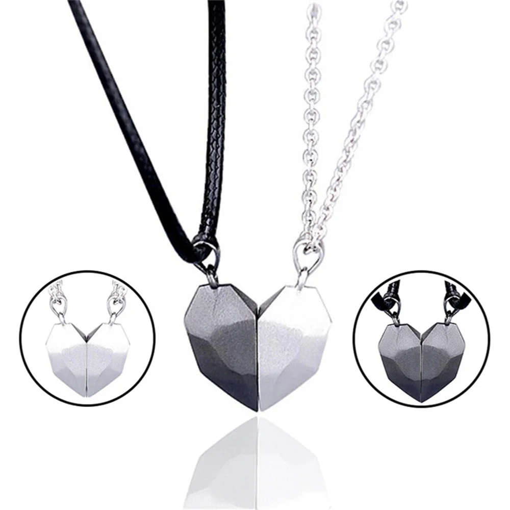 1Pair Love shaped Couple Necklace Fashion Wishing Stone Broken Heart Stitching Necklace Valentine's Day Gifts for Men and Women
1Pair Love shaped Couple Necklace Fashion Wishing Stone Broken Heart Stitching Necklace Valentine's Day Gifts for Men and Women