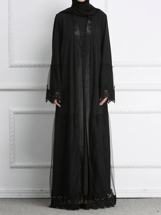 Muslim Women Dress Cardigan Lace Robe Dress Belt Mid East Dubai Turkey Marocain Abayas Caftan Femme Vestidos Largos Ramadan Eid
Muslim Women Dress Cardigan Lace Robe Dress Belt Mid East Dubai Turkey Marocain Abayas Caftan Femme Vestidos Largos Ramadan Eid
