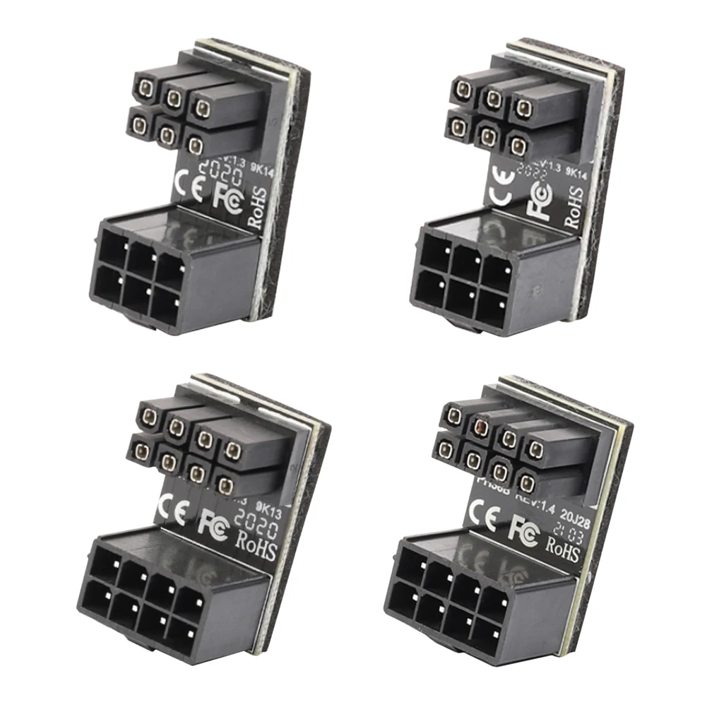 ATX 6 Pin Female to 6 Pin Male 8 Pin to 8 Pin 180 Degree Angled Adapter for Desktops Graphics Card GPU Power Steering Connector
ATX 6 Pin Female to 6 Pin Male 8 Pin to 8 Pin 180 Degree Angled Adapter for Desktops Graphics Card GPU Power Steering Connector