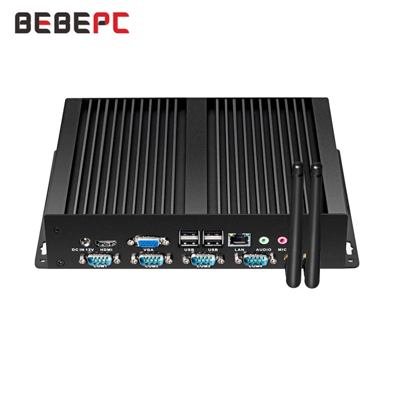Промышленный мини ПК BEBEPC Intel Core i5 3317U Celeron 1037U 1007U DDR3L 4 * COM RS232 WIFI Windows 10 Linux