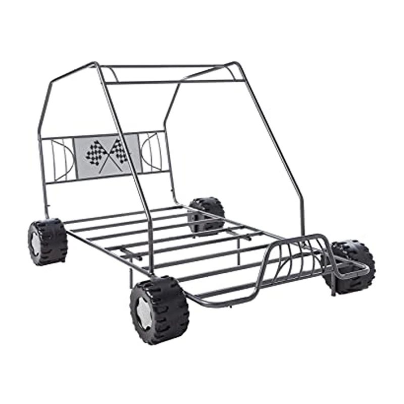 Single Bed Metal Color Kart Metal Bed Frame Headboard Bedroom Furniture Adult Bed with 4 Wheels Personality Bedroom Bed
Single Bed Metal Color Kart Metal Bed Frame Headboard Bedroom Furniture Adult Bed with 4 Wheels Personality Bedroom Bed
