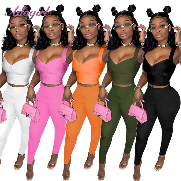 Women Workout Joggers Tracksuit Fitness Solid Sleeveless Tank Tops Bikers Legging Sweatpants Suit Outfit Sportwear Two Piece Set
Women Workout Joggers Tracksuit Fitness Solid Sleeveless Tank Tops Bikers Legging Sweatpants Suit Outfit Sportwear Two Piece Set