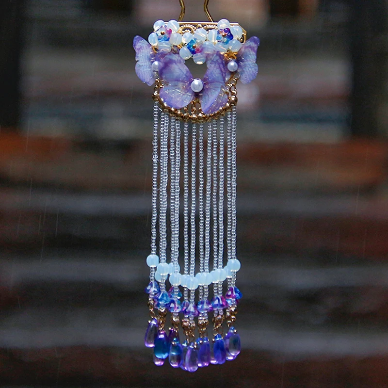 Women Chinese Hair Accessories Fairy Floral Bird Moon Long Tassels Hairpin Hair Claw Hair Sticks Suitable for Photography Party
Women Chinese Hair Accessories Fairy Floral Bird Moon Long Tassels Hairpin Hair Claw Hair Sticks Suitable for Photography Party