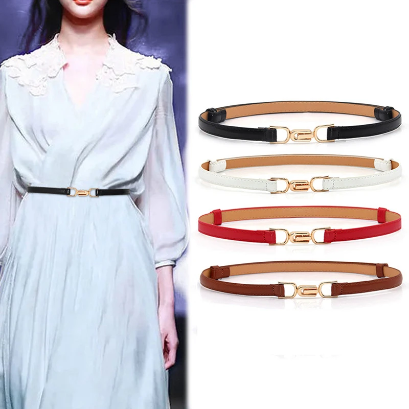 Adjustable PU Leather Ladies Dress Belts Skinny Thin Women Waist Belts Strap Gold Color Buckle Female Belts pasek damski
Adjustable PU Leather Ladies Dress Belts Skinny Thin Women Waist Belts Strap Gold Color Buckle Female Belts pasek damski