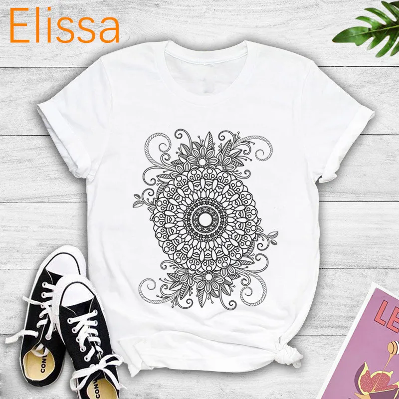 Beautiful Mandala Print T shirt Women Short Sleeve T-Shirts Summer Casual Tshirts Fashion Tops Tees clothing Girl T shirt 
Beautiful Mandala Print T shirt Women Short Sleeve T-Shirts Summer Casual Tshirts Fashion Tops Tees clothing Girl T shirt