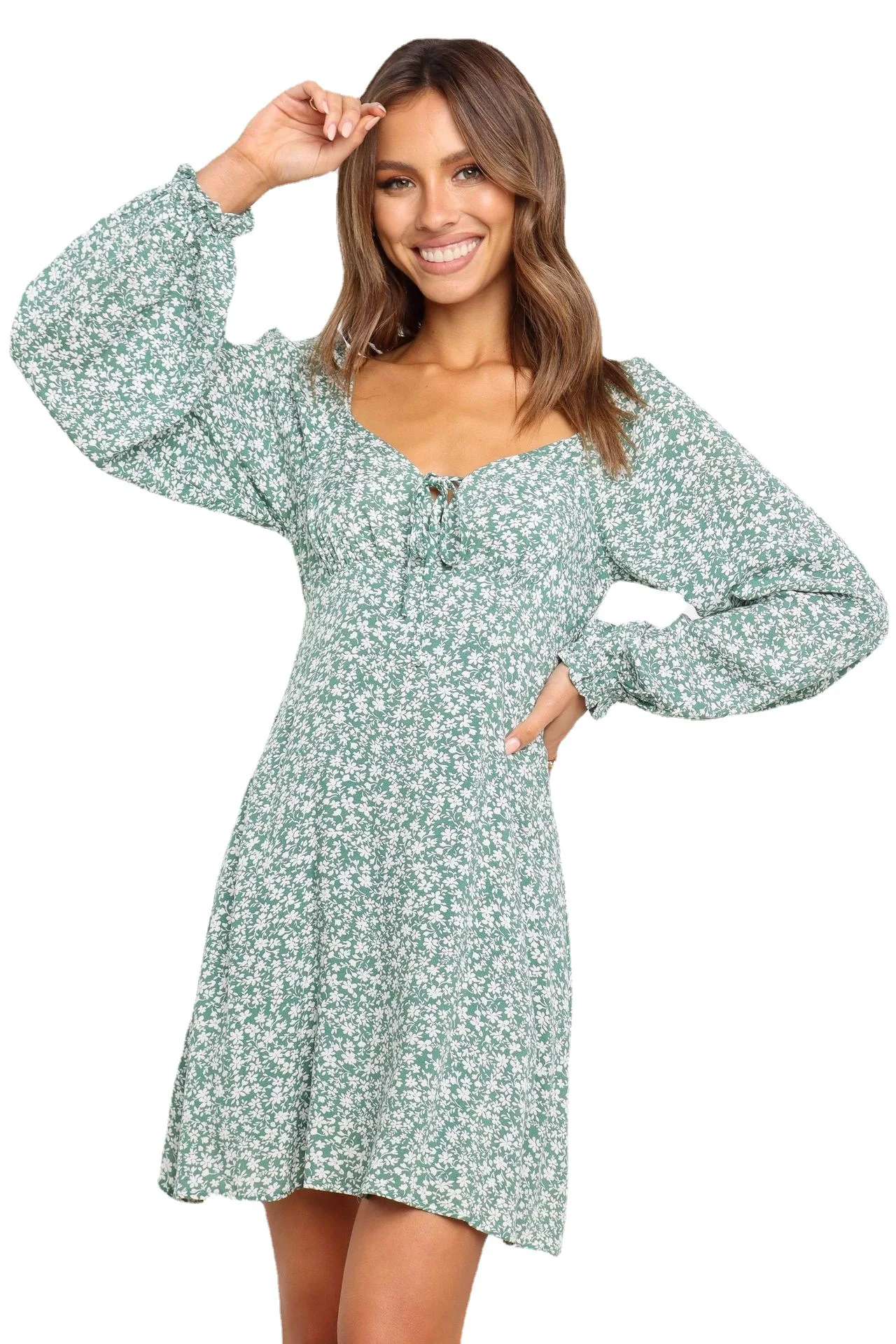ZOGAA Spring Women's V Neck Flower Print Dress Casual Long Sleeve Short Dress Female Boho Leisure A Line Party Vestidos 2021
ZOGAA Spring Women's V Neck Flower Print Dress Casual Long Sleeve Short Dress Female Boho Leisure A Line Party Vestidos 2021