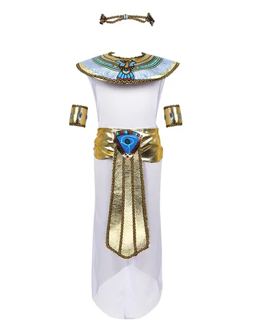 Детский Костюм фараона Клеопатры, костюм для косплея принцессы из египетского старого Египта, костюм принцессы, одежда для Хэллоуина