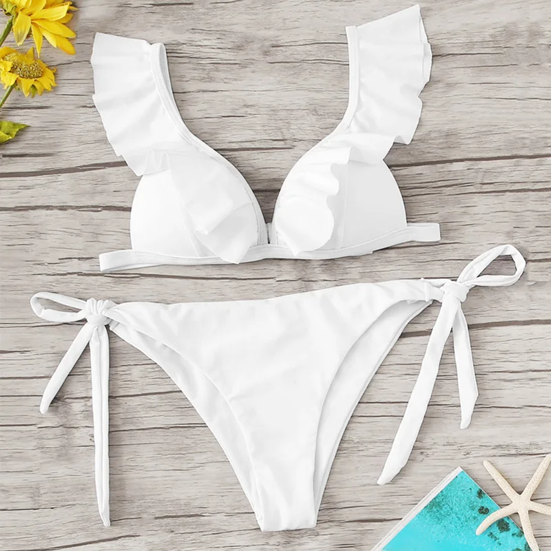 Sexy Bikinis Women Swimsuit 2020 Ruffle Set Leaves Printed Bathing Suits Beachwear Brazilian Swimwear
Sexy Bikinis Women Swimsuit 2020 Ruffle Set Leaves Printed Bathing Suits Beachwear Brazilian Swimwear
