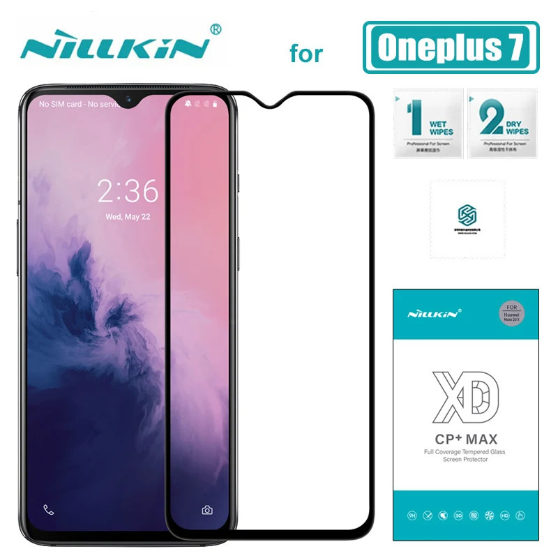 Защитное стекло для Oneplus 7 Nillkin XD CP + Max 3D One Plus закаленное Nilkin HD стеклянная плёнка |