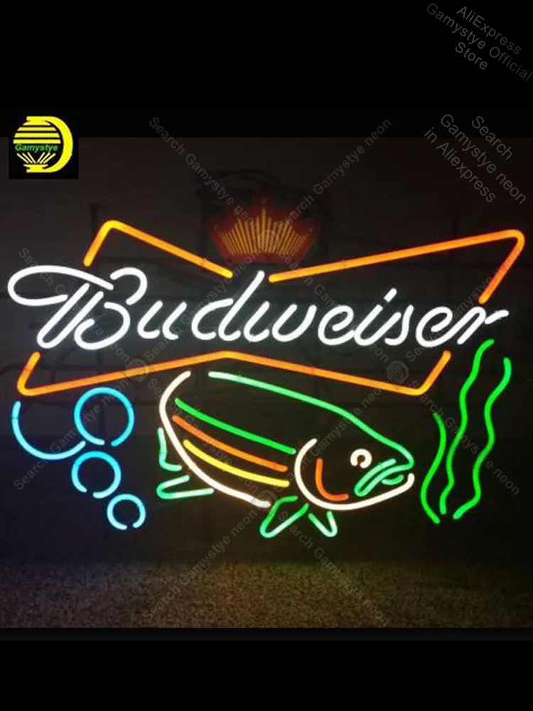 Неоновый светильник Budweiser Fish неоновая лампа, неоновая лампа ручной работы, неоновый светильник для пива, неоновый светильник, неоновая выве...
Неоновый светильник Budweiser Fish неоновая лампа, неоновая лампа ручной работы, неоновый светильник для пива, неоновый светильник, неоновая выве...