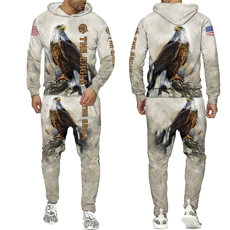 Winter Autumn 3D Men's Tracksuit the Eagle Print Hoodies Pants Sets Harajuku Men's Clothing Casual Sweatshirts Women's Tracksuit
Winter Autumn 3D Men's Tracksuit the Eagle Print Hoodies Pants Sets Harajuku Men's Clothing Casual Sweatshirts Women's Tracksuit