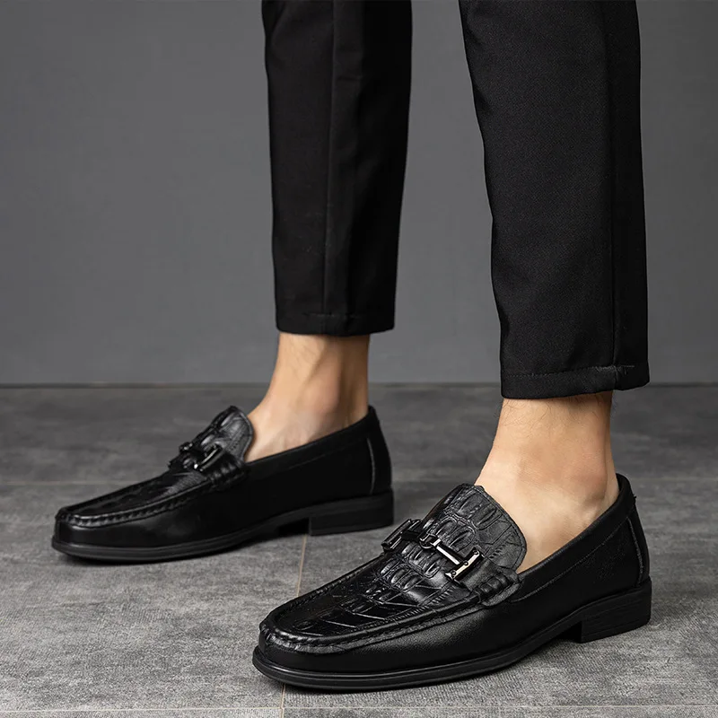 Luxury Designer Casual Shoes black Crocodile pattern Driving Loafersgenuine Leather Fashionl Flats Vulcanize
Luxury Designer Casual Shoes black Crocodile pattern Driving Loafersgenuine Leather Fashionl Flats Vulcanize