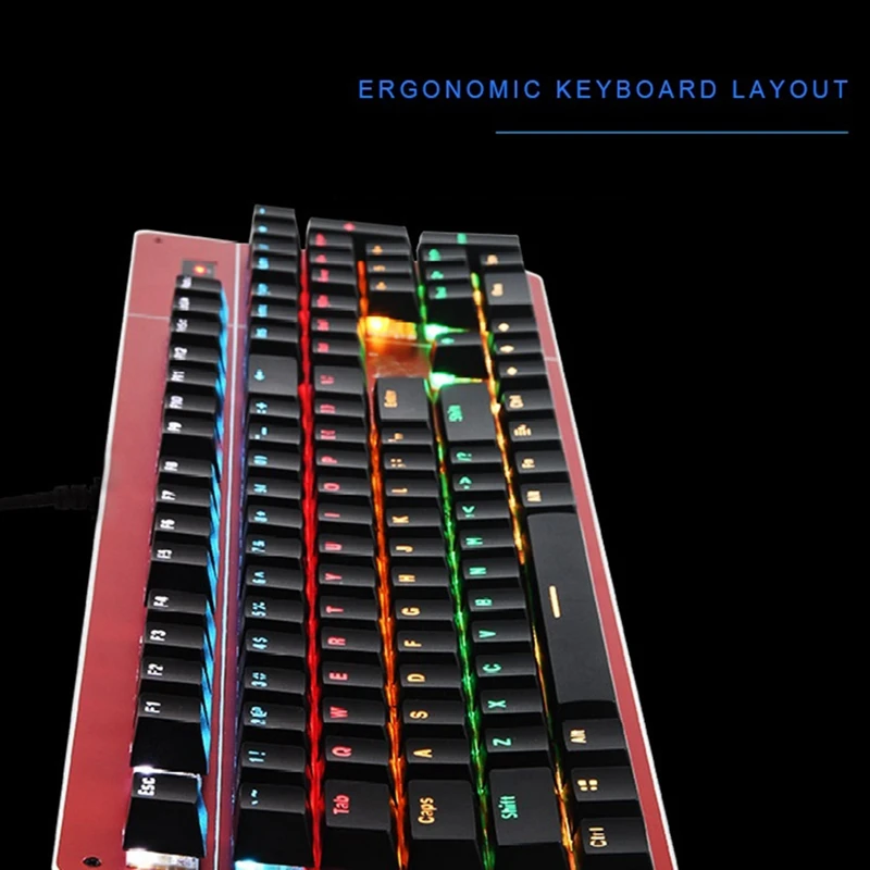 Backlit Mechanical Keyboard 104-Key Office Gaming Mechanical Keyboard USB Computer Notebook Keyboard
Backlit Mechanical Keyboard 104-Key Office Gaming Mechanical Keyboard USB Computer Notebook Keyboard