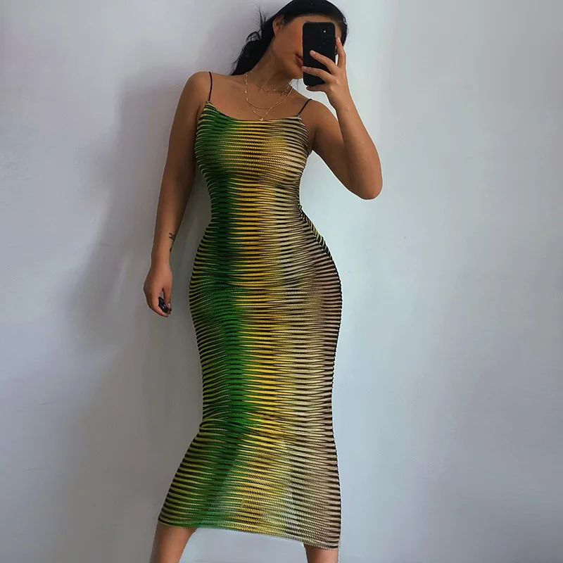 Women Green Y2K 2021 Summer Hollow Out Sexy Spaghetti Strap Beach Long Dresses Sleeveless Print Bodycon Maxi Dress Party Beach
Women Green Y2K 2021 Summer Hollow Out Sexy Spaghetti Strap Beach Long Dresses Sleeveless Print Bodycon Maxi Dress Party Beach