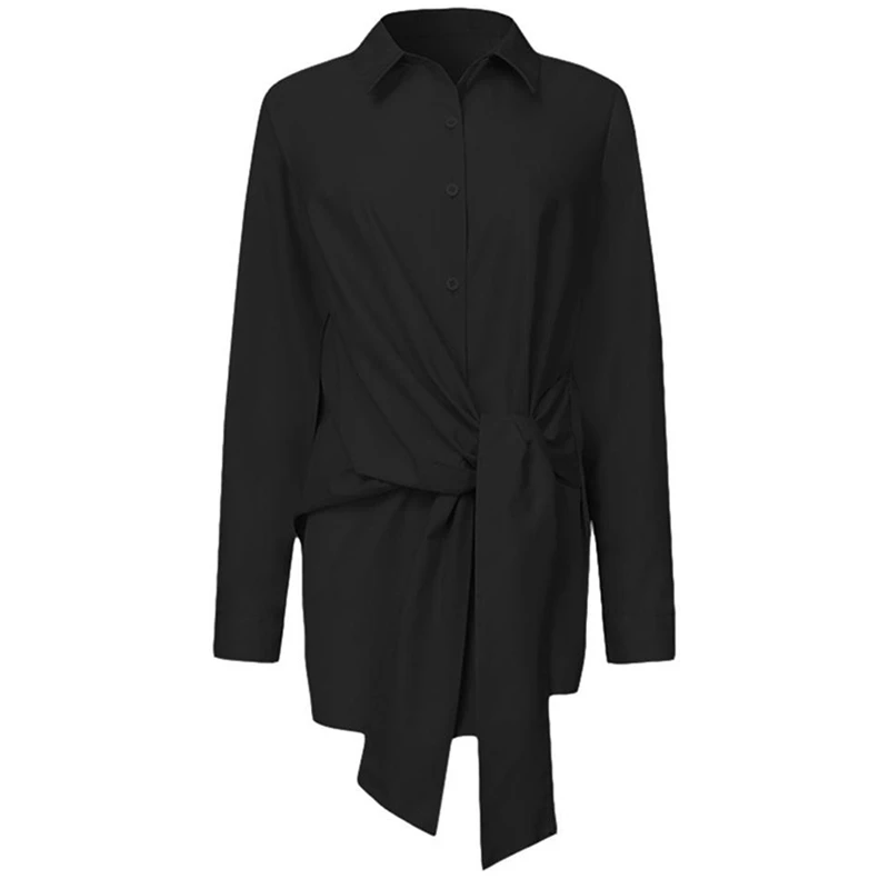 2021 Fashion Blouses Women's Long Sleeve Lapel Casual Loose Shirts Spring Solid Color Bandage Clothes Elegant Lady Tops
2021 Fashion Blouses Women's Long Sleeve Lapel Casual Loose Shirts Spring Solid Color Bandage Clothes Elegant Lady Tops