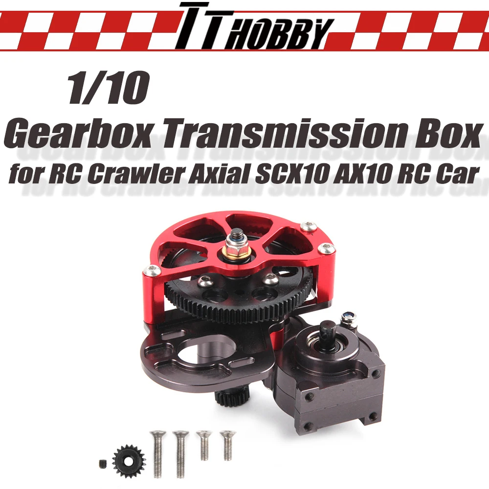 TTHOBBY Metal Gearbox Transmission Box with Gear SCX10 Gearbox for 1/10 RC Crawler Axial AX10 SCX10 Upgrade RC Car Accessories
TTHOBBY Metal Gearbox Transmission Box with Gear SCX10 Gearbox for 1/10 RC Crawler Axial AX10 SCX10 Upgrade RC Car Accessories