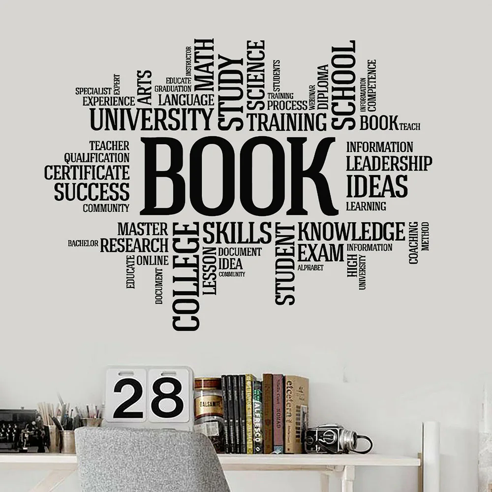 Classroom Vinyl Wall Decal Books Words Bookworm Library Book Shop Window Decortion Home Bedroom Wallpaper M288
Classroom Vinyl Wall Decal Books Words Bookworm Library Book Shop Window Decortion Home Bedroom Wallpaper M288