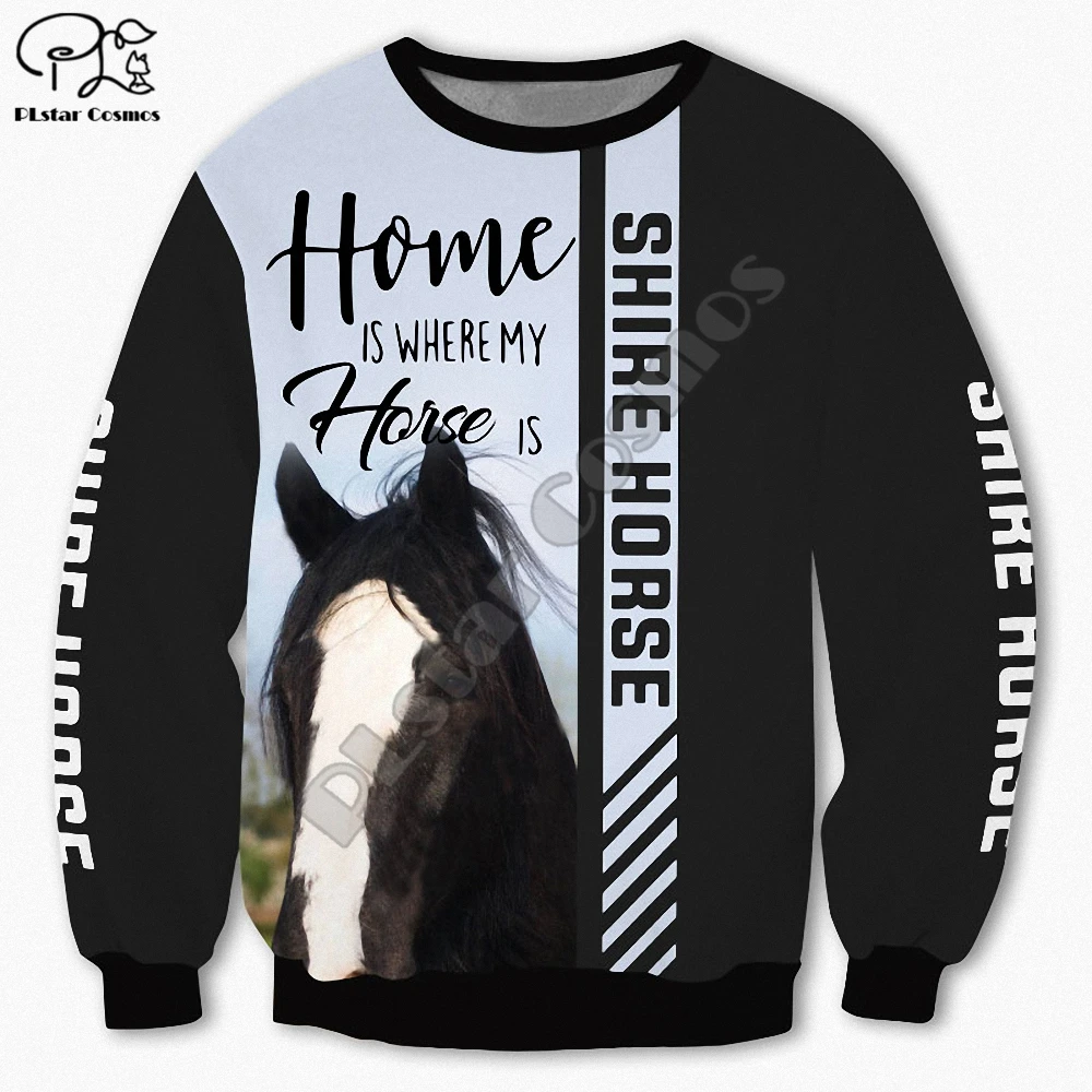 PLstar Cosmos Love Horse Fashion Men's Sweatshirt Shire Horse 3D Printing Harajuku Jacket Unisex Casual Hoodie Style-12
PLstar Cosmos Love Horse Fashion Men's Sweatshirt Shire Horse 3D Printing Harajuku Jacket Unisex Casual Hoodie Style-12