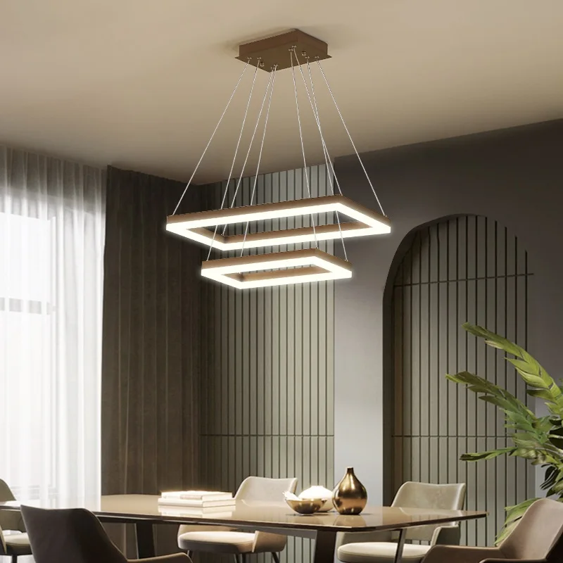 Rectangular aluminum lamp body acrylic lampshade LED chandelier Home & Commercial Lighting
Rectangular aluminum lamp body acrylic lampshade LED chandelier Home & Commercial Lighting