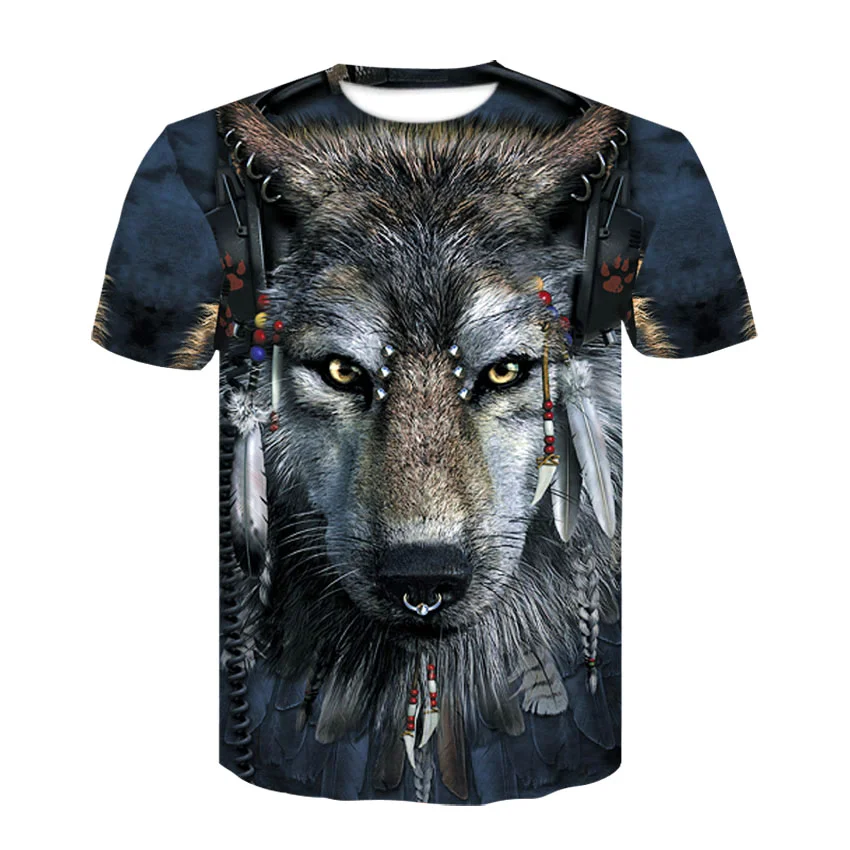 Summer T Shirt Men Trendy Animal Wolf Print 3D Short Sleeve Tees Oversized Round Neck Streetwear Harajuku Style Casual T-shirt
Summer T Shirt Men Trendy Animal Wolf Print 3D Short Sleeve Tees Oversized Round Neck Streetwear Harajuku Style Casual T-shirt