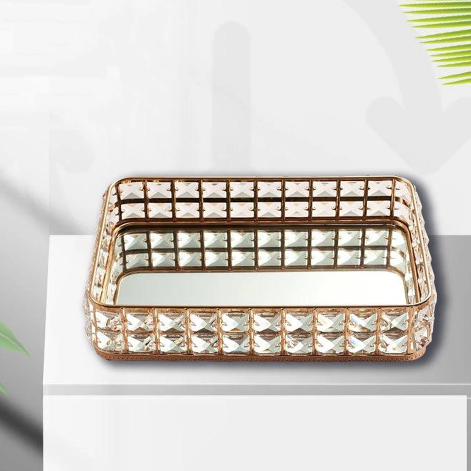 Rhinestone Crystal Vanity Tray - Ornate Decorative Tray Storage Organzier Platters for Perfume, Jewelry and Makeup
Rhinestone Crystal Vanity Tray - Ornate Decorative Tray Storage Organzier Platters for Perfume, Jewelry and Makeup
