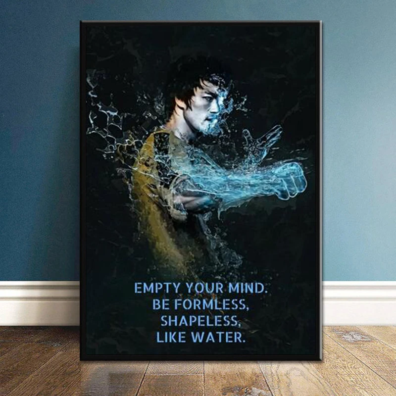 Chinese Kungfu Bruce Lee inspirational art film canvas paintings and posters, artistic pictures for home living room decoration
Chinese Kungfu Bruce Lee inspirational art film canvas paintings and posters, artistic pictures for home living room decoration