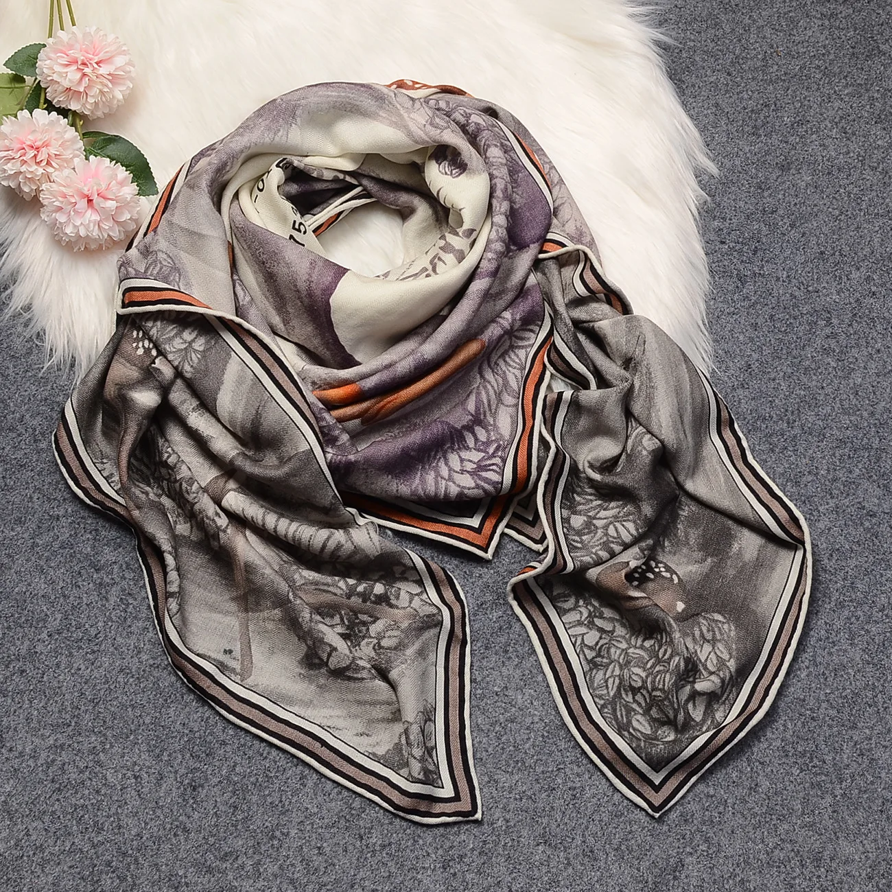 140cm 70% Cashmere Pashmina 30% Silk Keep Warm Christmas Deer Winter Scarf Fashion Brand Square Scarf Women Shawl Kerchief
140cm 70% Cashmere Pashmina 30% Silk Keep Warm Christmas Deer Winter Scarf Fashion Brand Square Scarf Women Shawl Kerchief