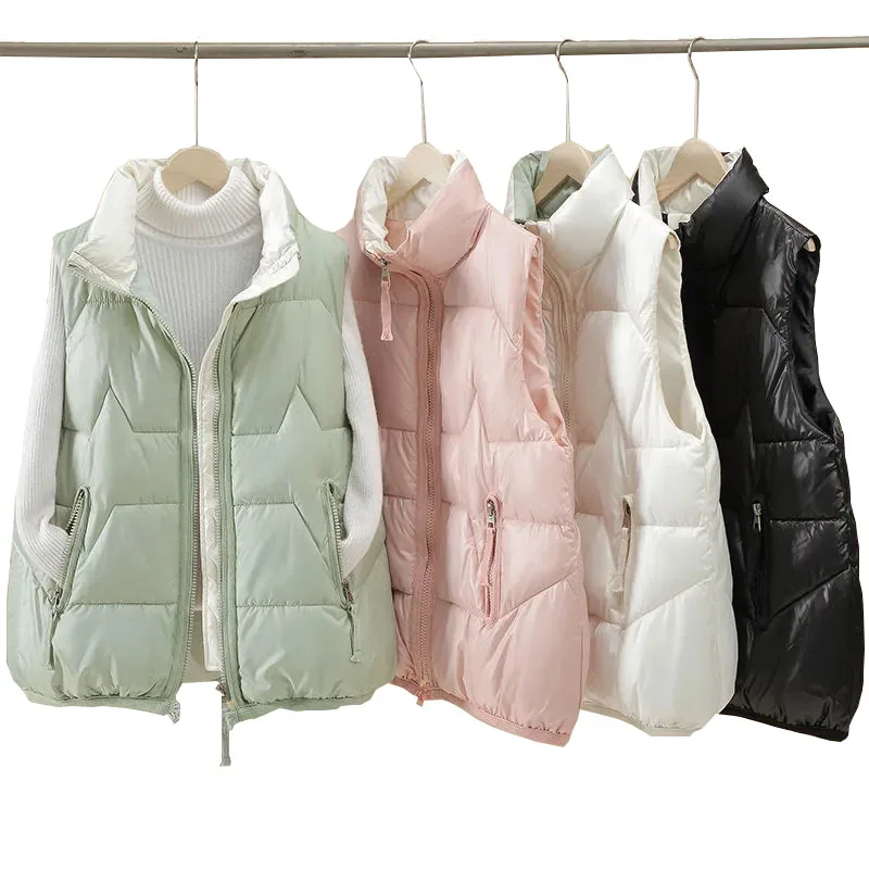 Large size Women Sleeveless Jacket Quilted Zipper Winter Vests Ladies Stand Collar Padded Casual Waistcoat for Female Fashion
Large size Women Sleeveless Jacket Quilted Zipper Winter Vests Ladies Stand Collar Padded Casual Waistcoat for Female Fashion