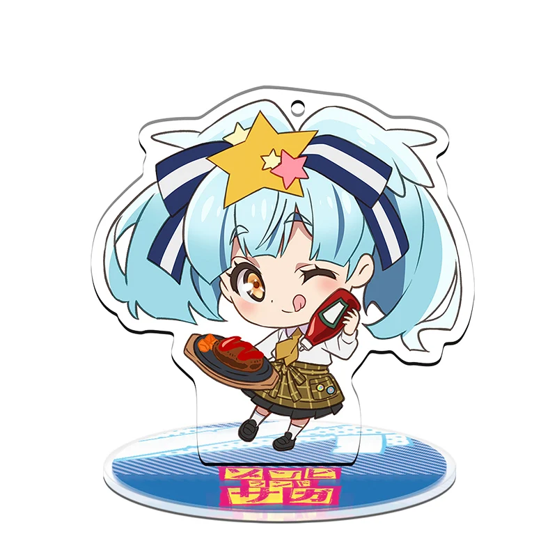 Japan Hot New Anime Zombie land Saga Sakura Minamoto Ai Mizuno Cosplay Stand Figure Acrylic Keychain Charm Desk Decor Collection 
Japan Hot New Anime Zombie land Saga Sakura Minamoto Ai Mizuno Cosplay Stand Figure Acrylic Keychain Charm Desk Decor Collection