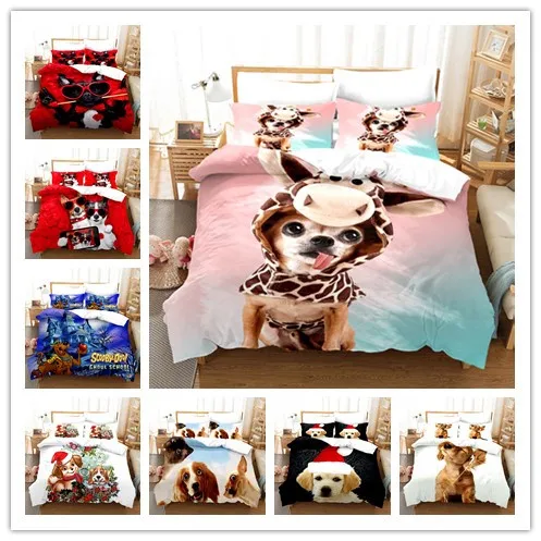 Cute Dog Pug Bedding Set Bedroom Decor Boys Girls Gift Duvet Comforter Cover 2/3 Pieces Bedspread with Pillowcases
Cute Dog Pug Bedding Set Bedroom Decor Boys Girls Gift Duvet Comforter Cover 2/3 Pieces Bedspread with Pillowcases
