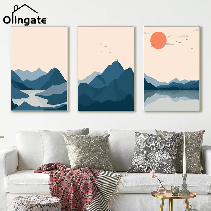 Mountain Lake Landscape Modern Abstract Japanese Style Sunset Canvas Painting Posters and Prints Wall Art Picture for Home Deco
Mountain Lake Landscape Modern Abstract Japanese Style Sunset Canvas Painting Posters and Prints Wall Art Picture for Home Deco
