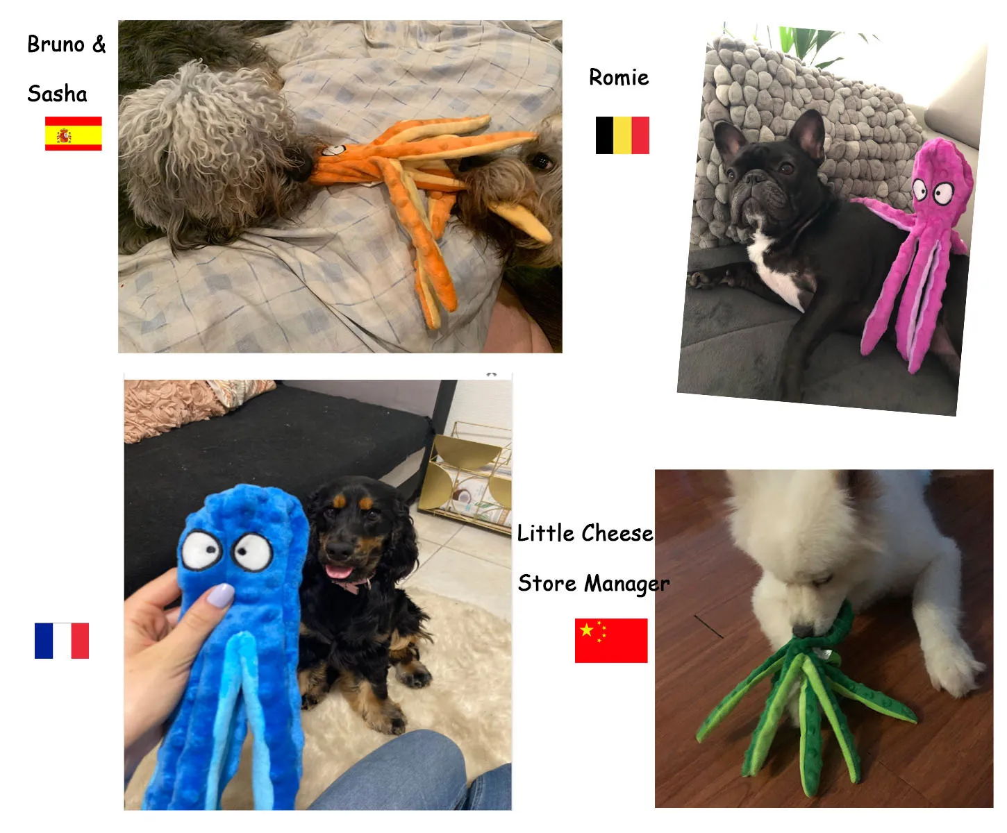 8 Legs Octopus Soft Stuffed Plush Squeaky Dog Squeakers Toy Sounder Sounding Paper Middle Big Sized Dogs Frenchbull
8 Legs Octopus Soft Stuffed Plush Squeaky Dog Squeakers Toy Sounder Sounding Paper Middle Big Sized Dogs Frenchbull