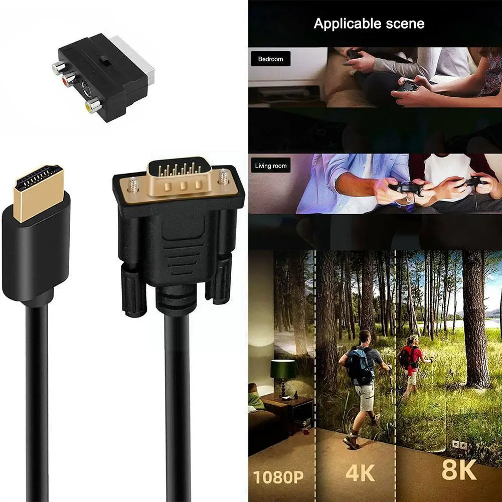 1080p -compatible S-video To 3 Rca Av Audio Cable With Scart To 3rca Phono Adapter For Projector/dvd/tv Audio Connector W3k3
1080p -compatible S-video To 3 Rca Av Audio Cable With Scart To 3rca Phono Adapter For Projector/dvd/tv Audio Connector W3k3