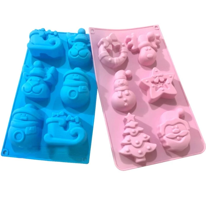 Christmas Silicone Cake Mold 6 Christmas Snowman Tree Gift Manual Soap 3D Shapes Baking Candy Non-stick Resin Mould Bakeware
Christmas Silicone Cake Mold 6 Christmas Snowman Tree Gift Manual Soap 3D Shapes Baking Candy Non-stick Resin Mould Bakeware