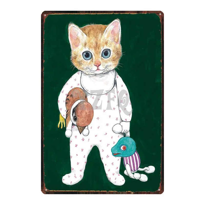 Japanese Cat Sign Plaque Metal Vintage Metal Plate For Wall Poster Bar Art Home Decor Cuadros
Japanese Cat Sign Plaque Metal Vintage Metal Plate For Wall Poster Bar Art Home Decor Cuadros