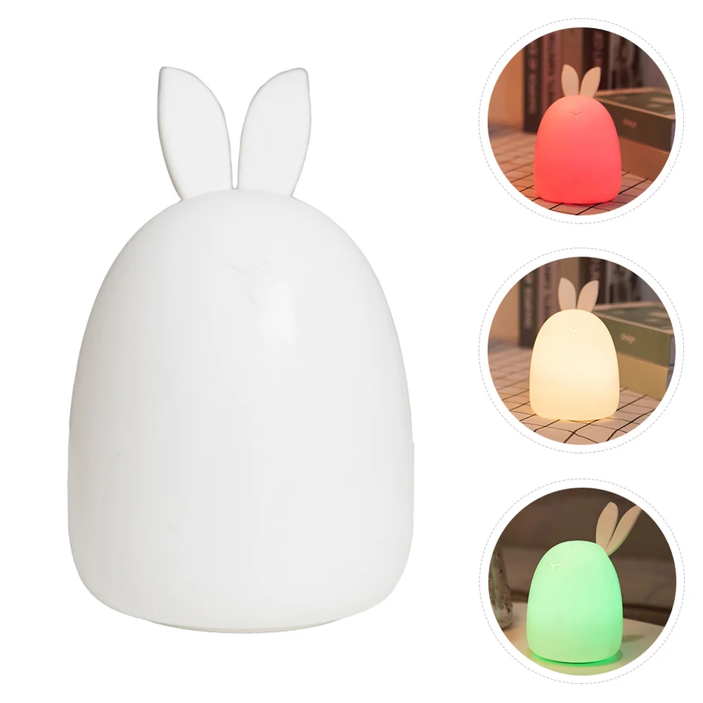 1pc Bunny Bedroom Lighting Night Light Silicone Patted Lamp for Baby Nursery 
1pc Bunny Bedroom Lighting Night Light Silicone Patted Lamp for Baby Nursery